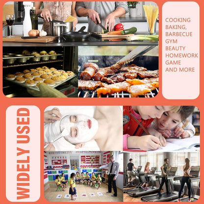 Digital Timer Clock for Kitchen, Baking & Study | Loud Alarm Stopwatch with Stand