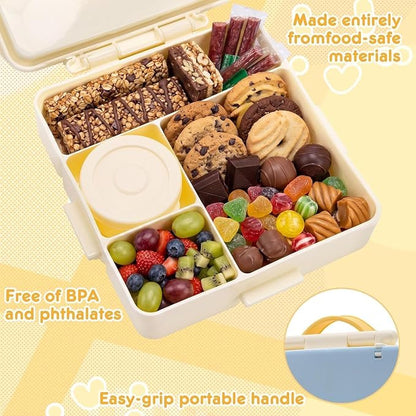 Cute Home Shape Kids Lunch Box | Cute House Design Bento Box with Compartments for School & Picnic