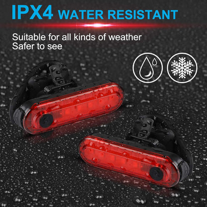 Rechargeable Bicycle Tail Light LED USB Charging Rear Safety Light