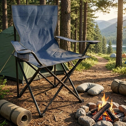 Folding Travel Camping Chair | Portable Outdoor Folding Chair with Carry Bag