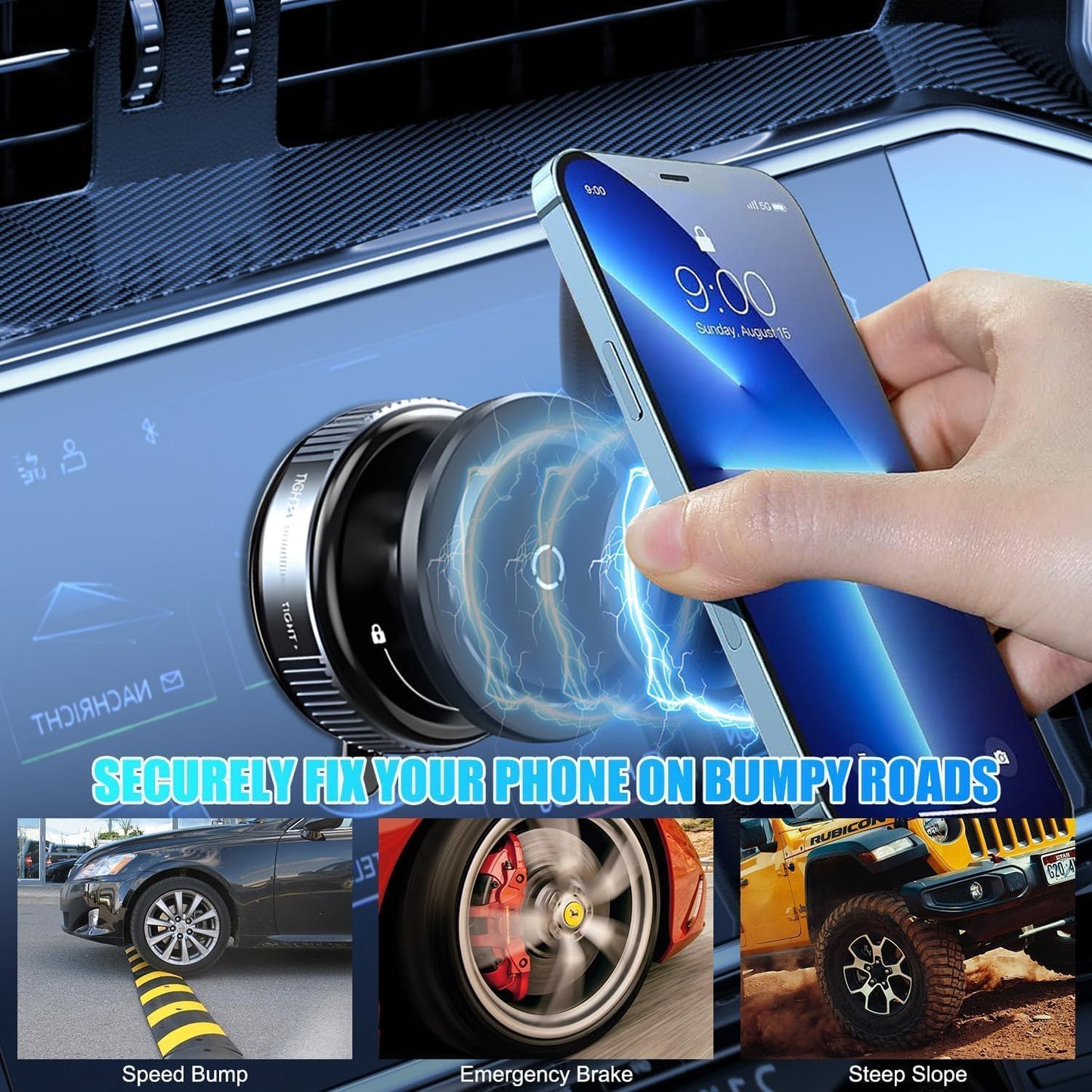 Vaccum Magnetic Phones Holder 360°