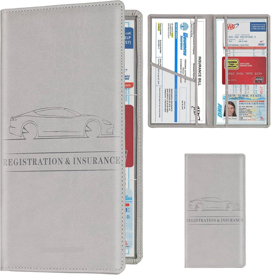 Premium Car Document Holder | RC Book, Insurance & Driving License Wallet Organizer