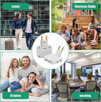 3 in 1 Rotatable Plug Adapter | Foldable Multi Socket Adapter