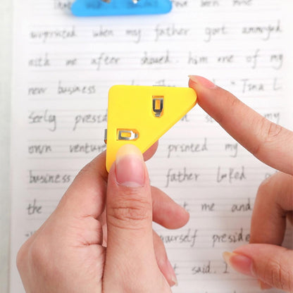 Corner Paper Clip 2Pcs | Cute Triangle Page Marker Clip For Books & Documents Online (Pack Of 2)