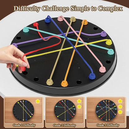 Rope Knot Puzzle Challenge Board Game | Mind Teaser Puzzle Toy for Kids & Family