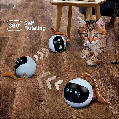 Smart AI Interactive Self-Rotating Cat Toy Ball with Motion Sensor