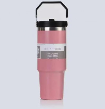 Vacuum Insulated Thermos Tumbler Bottle 900ML with Handle | Stainless Steel Travel Water Bottle