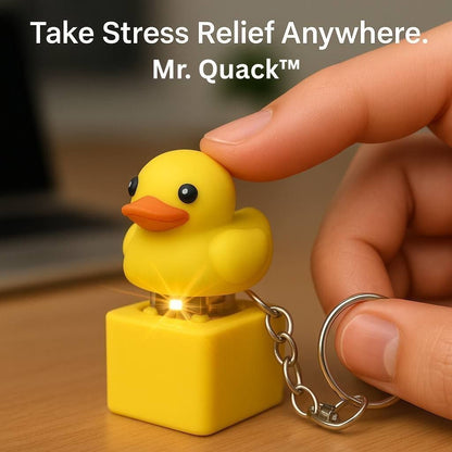 Duck LED Keychain with Sound | Cute Duck Sound Keychain Toy for Kids & Gift