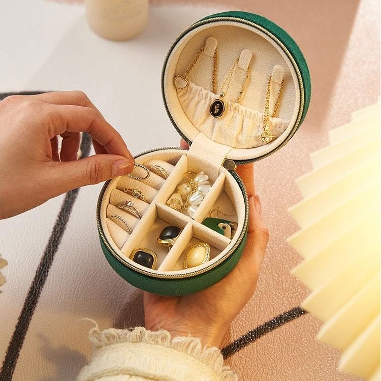 ROUND JEWELLRY ORGANIZER BOX