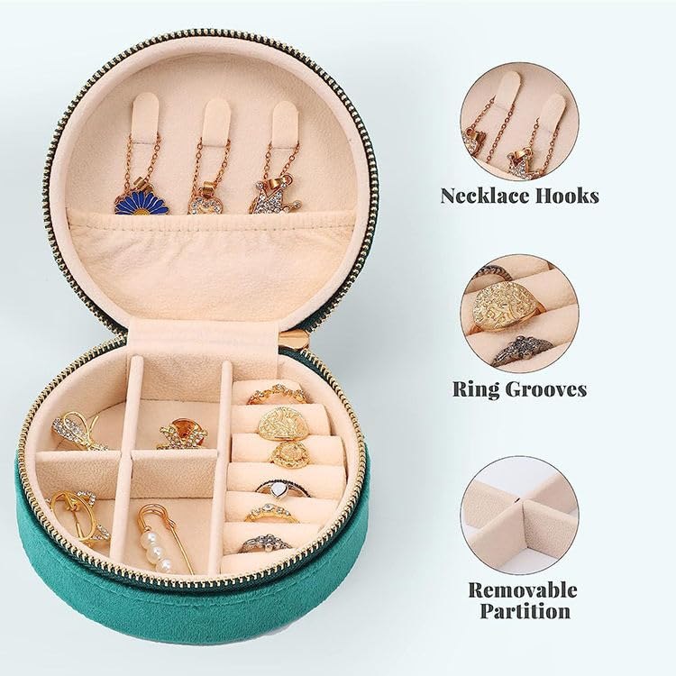 ROUND JEWELLRY ORGANIZER BOX