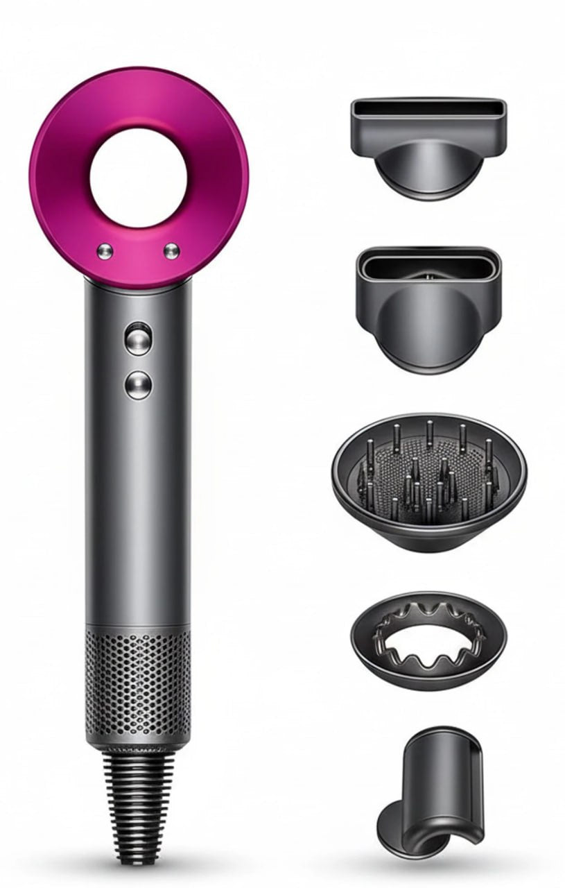 Leafless Hair Dryer for Women & Men | Fast Drying Hair Dryer | 3 Speed & 3 Heat Settings