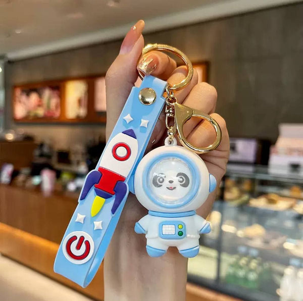 Astronaut Panda Keychain