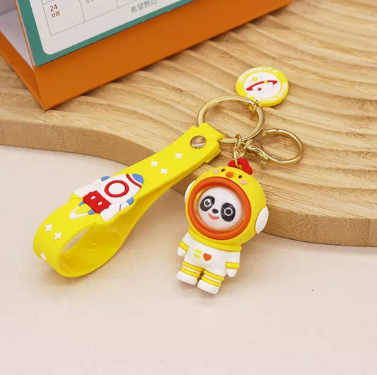 Astronaut Panda Keychain