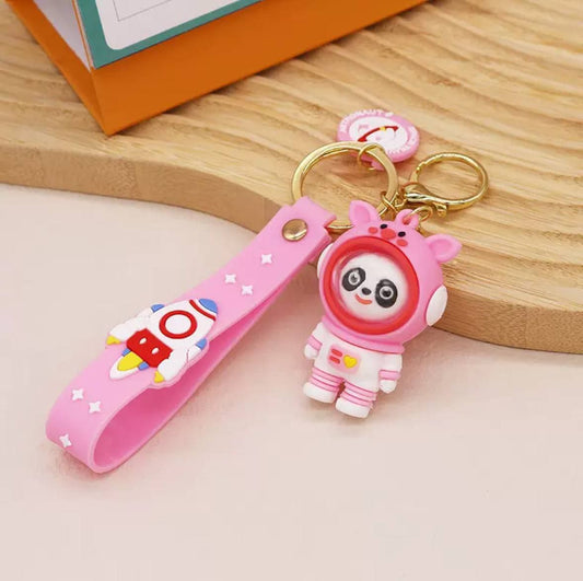 Astronaut Panda Keychain