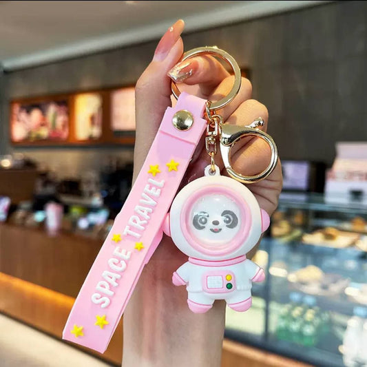 Astronaut Panda Keychain