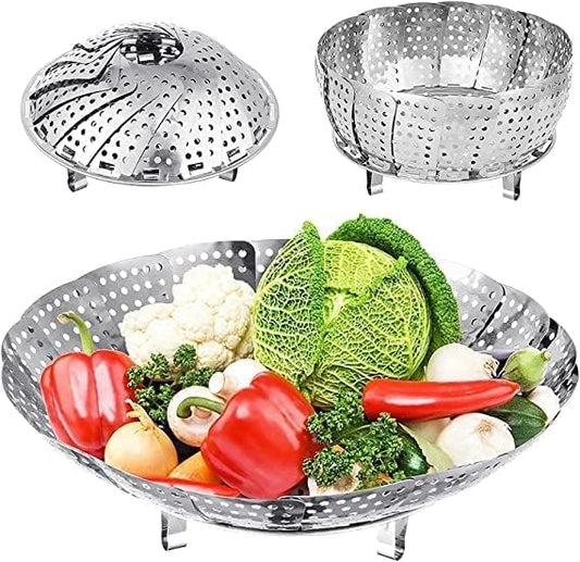 HOMEGURU FOLDING STEAMER BASKET