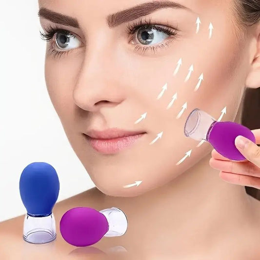 Facial Cupping Set for Face Massage | Glass Vacuum Cups for Anti-Aging & Skin Tightening