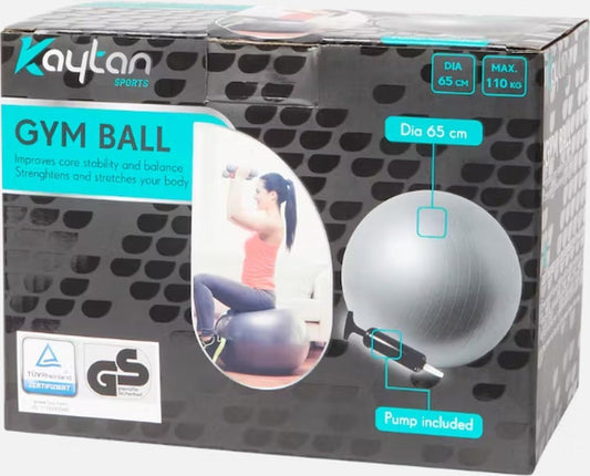 Gym Ball for Exercise & 65cm Anti-Burst Fitness Ball