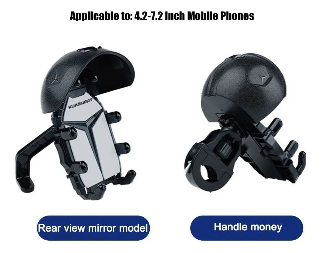 360° Rotating Bike Mobile Holder | Universal Motorcycle Phone Mount