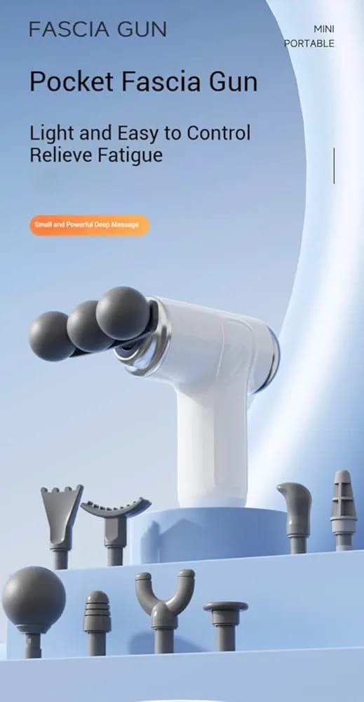 Mini Facial Gun – Compact Deep Tissue Power Massager for Full Body Pain Relief