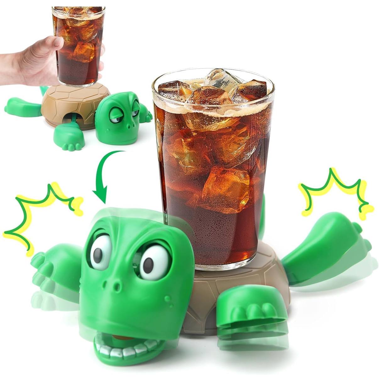 Funny Turtle Coaster | Turtle Cup Holder for Desk, Kitchen & Office | Unique Gift for Men, Women & Kids