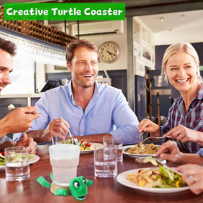 Funny Turtle Coaster | Turtle Cup Holder for Desk, Kitchen & Office | Unique Gift for Men, Women & Kids