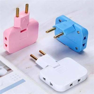 3 in 1 Rotatable Plug Adapter | Foldable Multi Socket Adapter