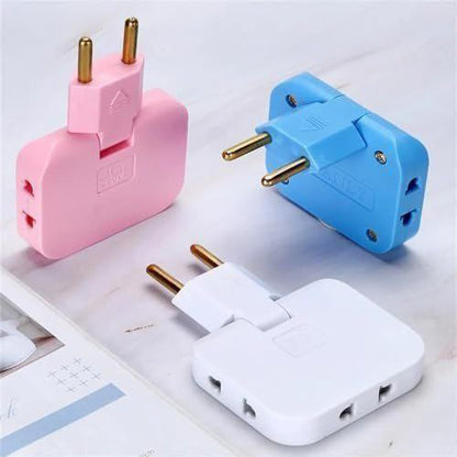 3 in 1 Rotatable Plug Adapter | Foldable Multi Socket Adapter