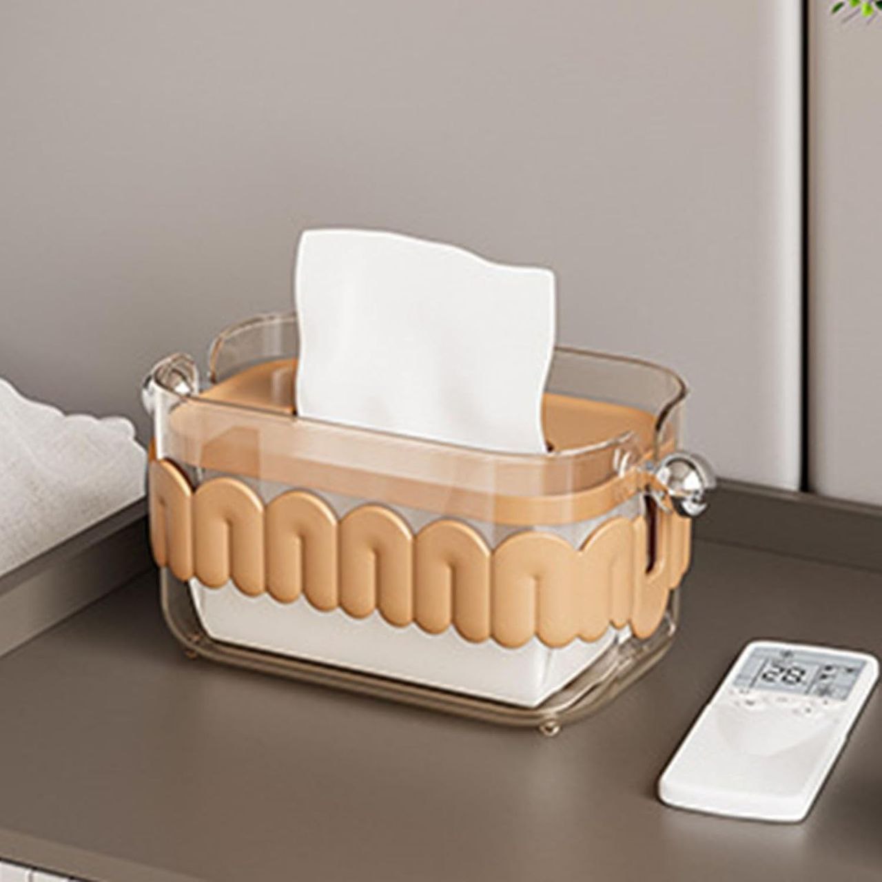 Premium Transparent Tissue Box Cover – Multipurpose Facial Tissue Paper Dispenser for Bathroom, Kitchen & Bedroom