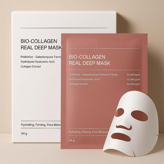 Bio-Collagen Real Deep Mask – Korean Glass Skin Hydrating Hydrogel Face Mask (Pack of 1)