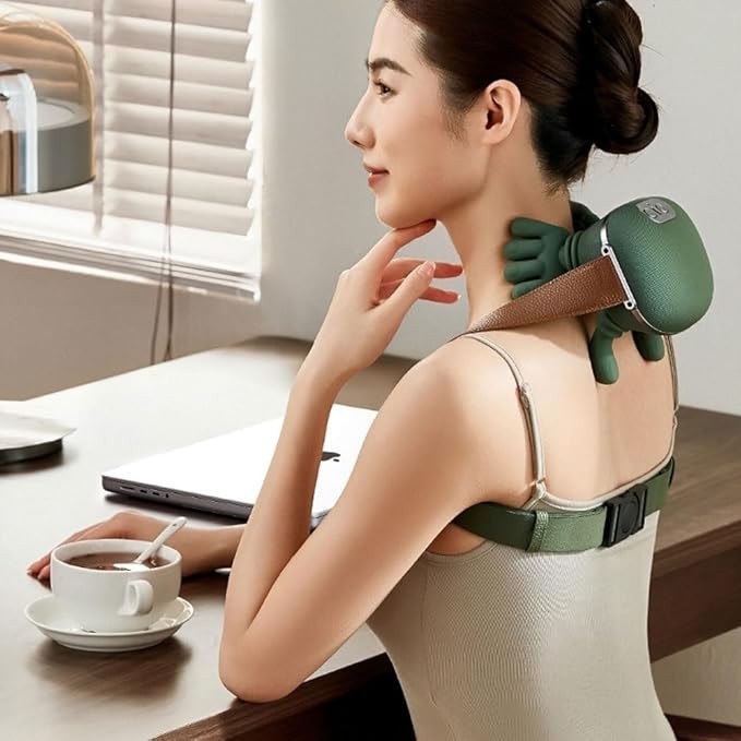 Electric Neck & Shoulder Massager with Vibration Therapy