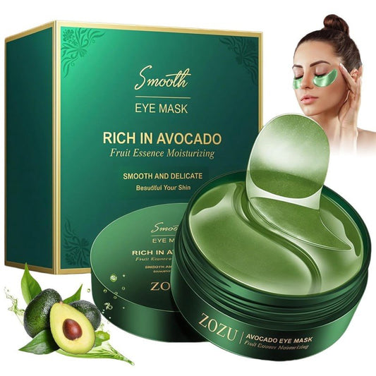 Avocado Green Eye Mask Patches – Dark Circle, Puffiness & Fine Lines Remover