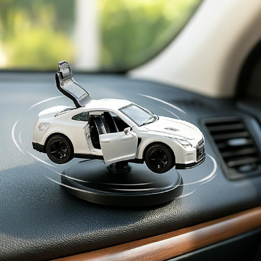 360° Rotating Spinning Car Dashboard Decoration – Mini Car Model Interior Accessory