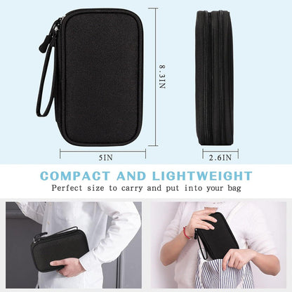 Electronic Organizer Travel Bag – Waterproof Cable & Charger Storage Case for Gadgets & Accessories