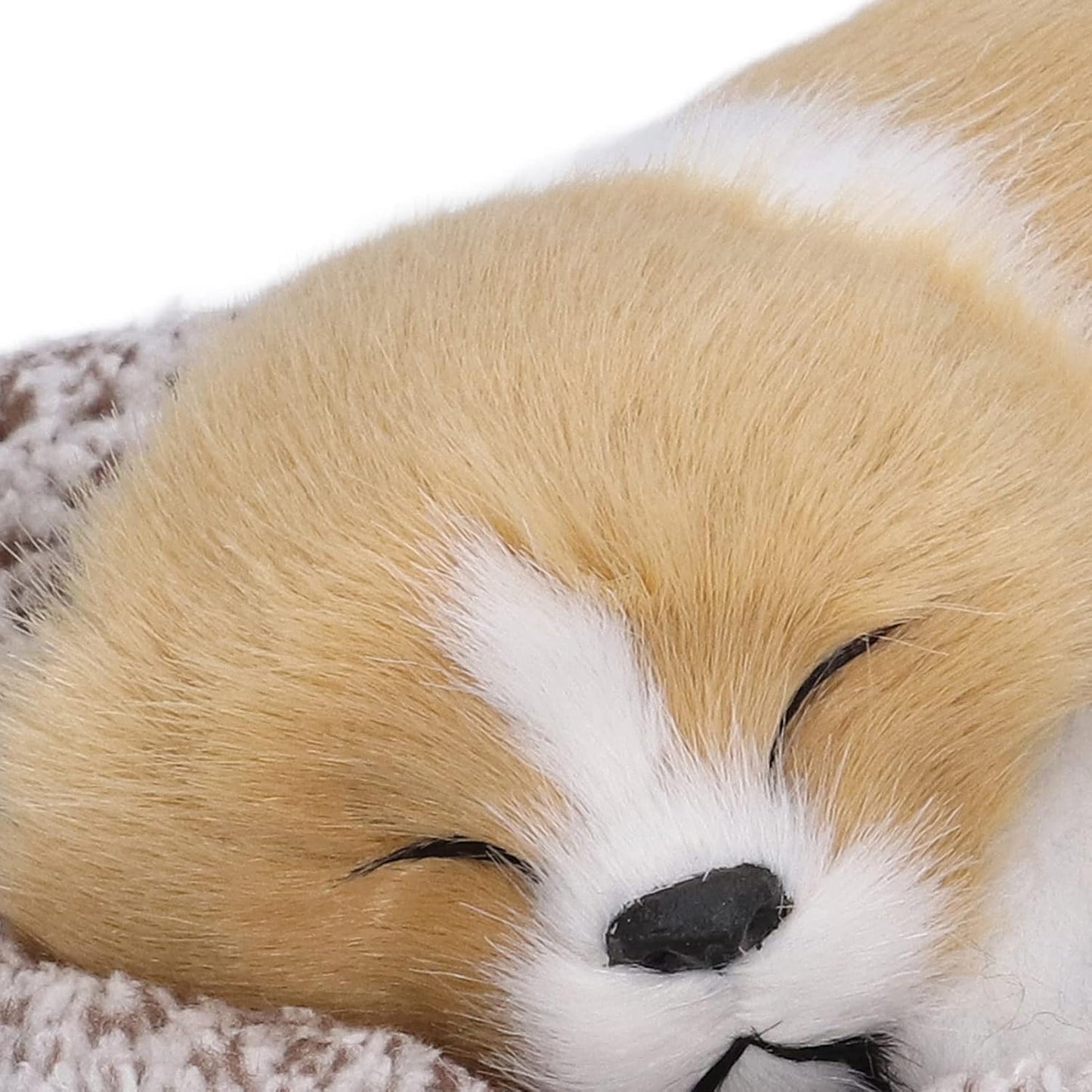 Cute Sleeping Dog Plush Toy with Breathing Effect | Realistic Puppy Cushion Soft Toy