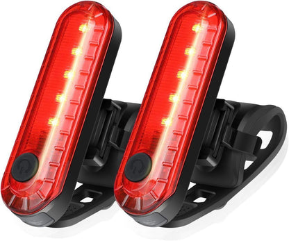 Rechargeable Bicycle Tail Light LED USB Charging Rear Safety Light