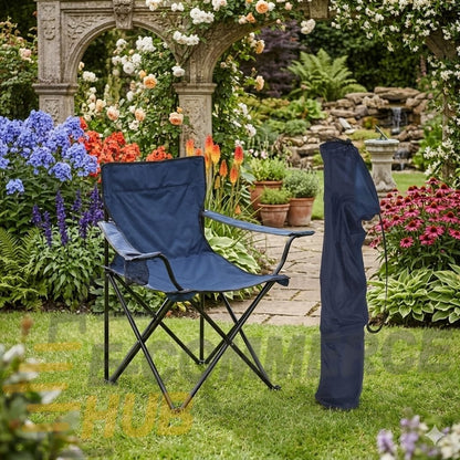Folding Travel Camping Chair | Portable Outdoor Folding Chair with Carry Bag