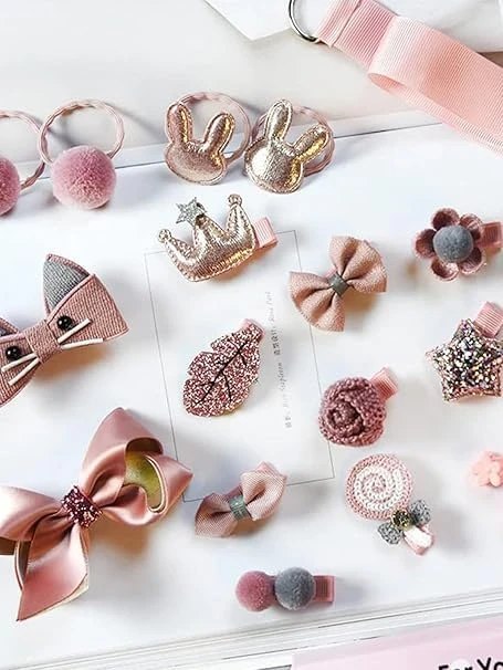 Baby Hair Collection Gift Set with Cute Hair Accessories for Girls