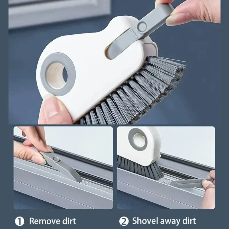 Snail Shape Window Cleaning Brush | Groove & Window Track Cleaner | Multipurpose Cleaning Tool