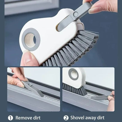 Snail Shape Window Cleaning Brush | Groove & Window Track Cleaner | Multipurpose Cleaning Tool
