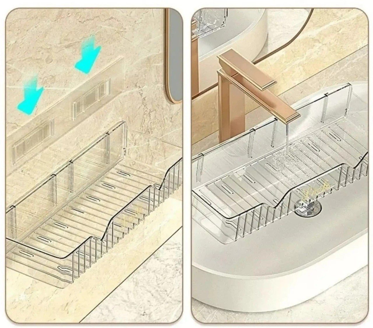 V V Bathroom Shelf – Wall Mounted Storage Rack