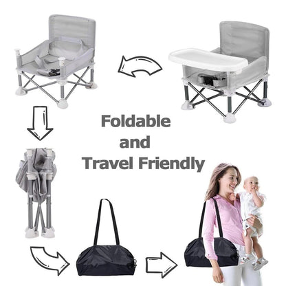 Portable Folding Baby Chair with Tray | Kids Feeding Seat