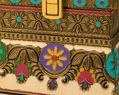 Decorative Flower Mukhwas Dani with 1 Jar | Premium Mukhwas Storage Box