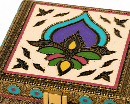 Decorative Flower Mukhwas Dani with 1 Jar | Premium Mukhwas Storage Box