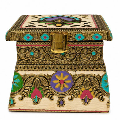 Decorative Flower Mukhwas Dani with 1 Jar | Premium Mukhwas Storage Box