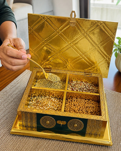 Premium Decorative Dry Fruit Box | Elegant Gift Box for Dry Fruits, Sweets & Festive Gifting
