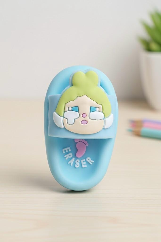 Eraser Slipper for Kids – Cute Cartoon Bear Slippers