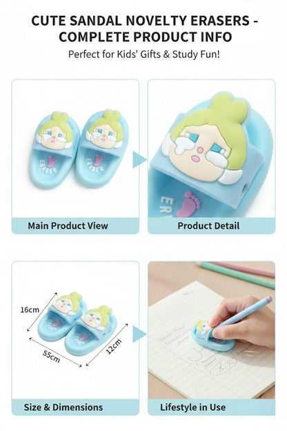 Eraser Slipper for Kids – Cute Cartoon Bear Slippers