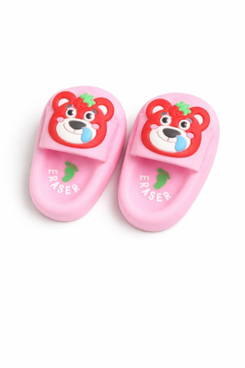 Eraser Slipper for Kids – Cute Cartoon Bear Slippers