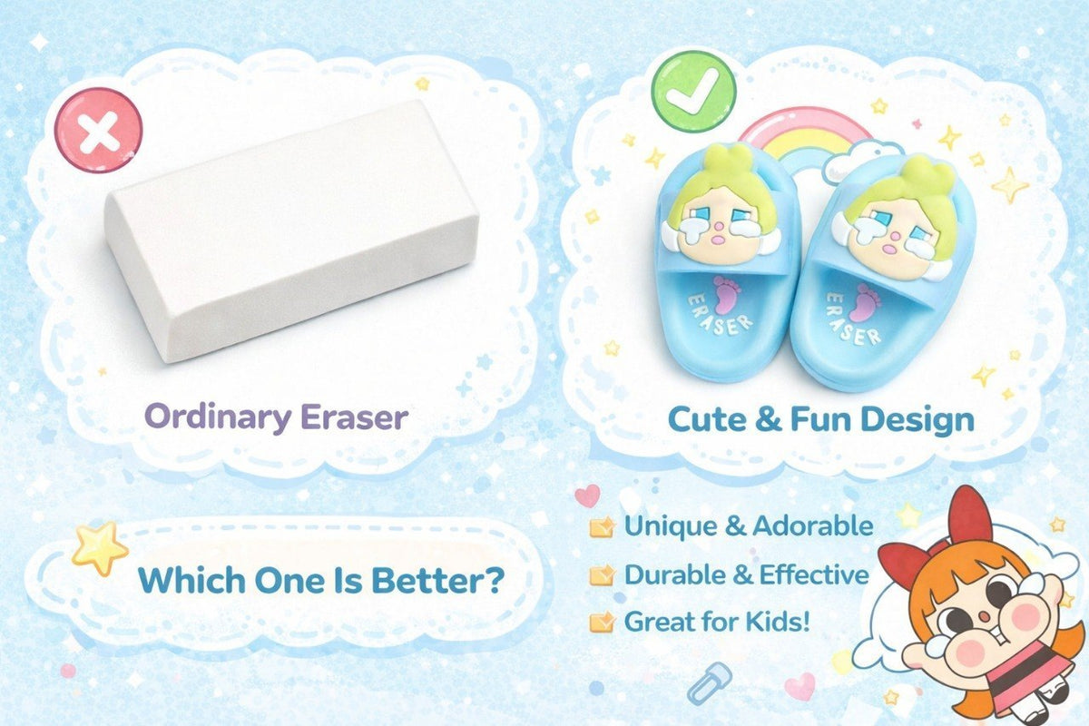 Eraser Slipper for Kids – Cute Cartoon Bear Slippers